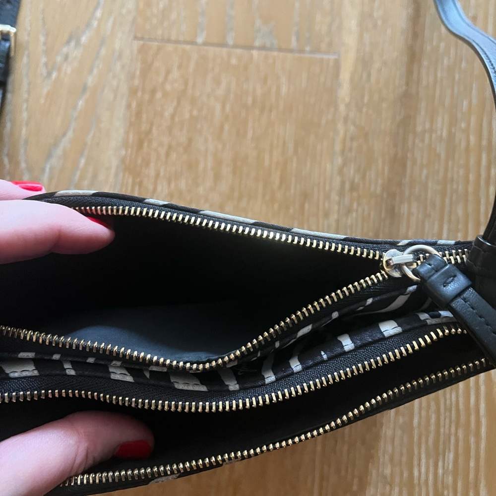 Jimmy Choo Black and White Zebra Crossbody Bag used - Picture 5 of 13